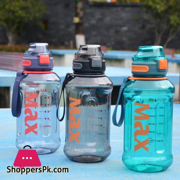 Sport Water Bottle With Rope Durable Portable Gym Fitness Outdoor Drinking Plastic Bottles Eco-Friendly 1200ml