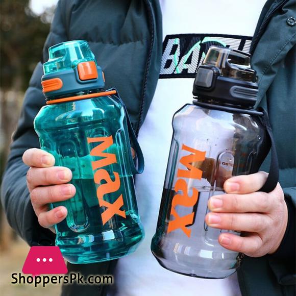 Sport Water Bottle With Rope Durable Portable Gym Fitness Outdoor Drinking Plastic Bottles Eco-Friendly 1200ml