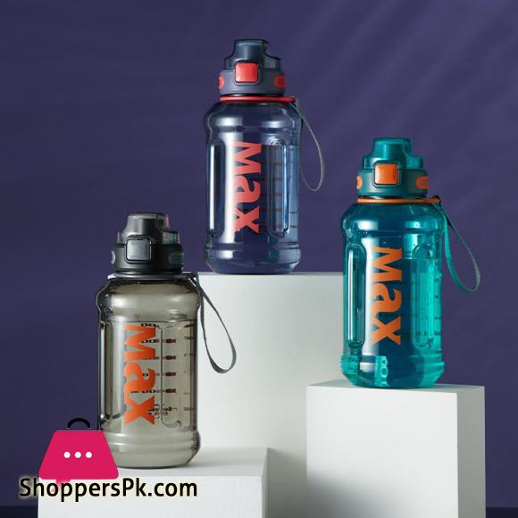 Sport Water Bottle With Rope Durable Portable Gym Fitness Outdoor Drinking Plastic Bottles Eco-Friendly 1200ml