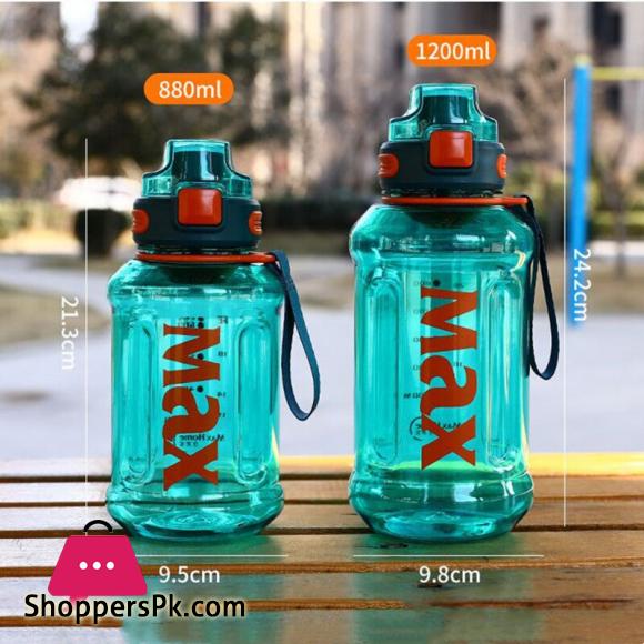 Sport Water Bottle With Rope Durable Portable Gym Fitness Outdoor Drinking Plastic Bottles Eco-Friendly 1200ml