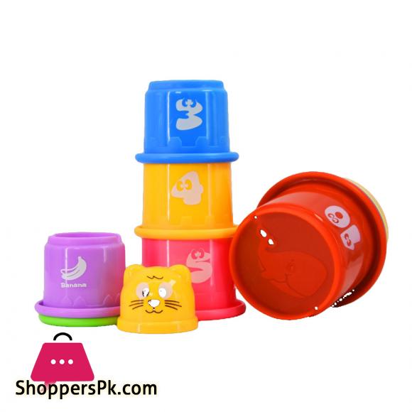 Toys Stacking Cups 1 till 10 model number 617 for kids Education Learning and Fun Rainbow Cups Stacking Tower Mini Bear Toy Gifts