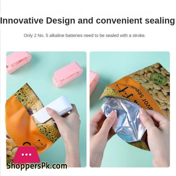 Vacuum Food Sealers Handheld Snacks Packer Hand Press Plastic Bag Sealing Clips 2-speed Adjustable Moisture-proof Sealing Tools