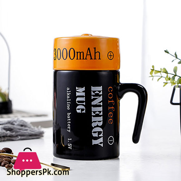 Creative Battery Modeling Mug Novel Ceramic 3D Cup New Strange Net Red Water Cup Mugs Coffee