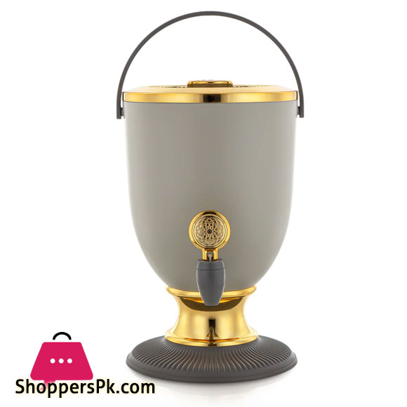 Forever Gold 4 Liter Plastic Juice Dispenser Elephant Grey & Gold