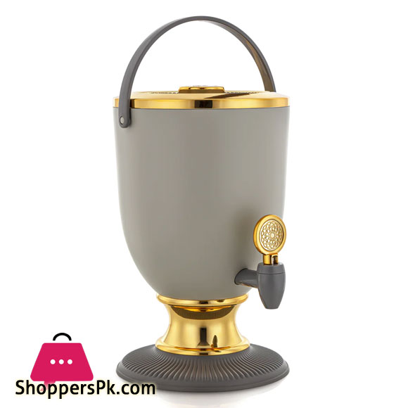 Forever Gold 4 Liter Plastic Juice Dispenser Elephant Grey & Gold