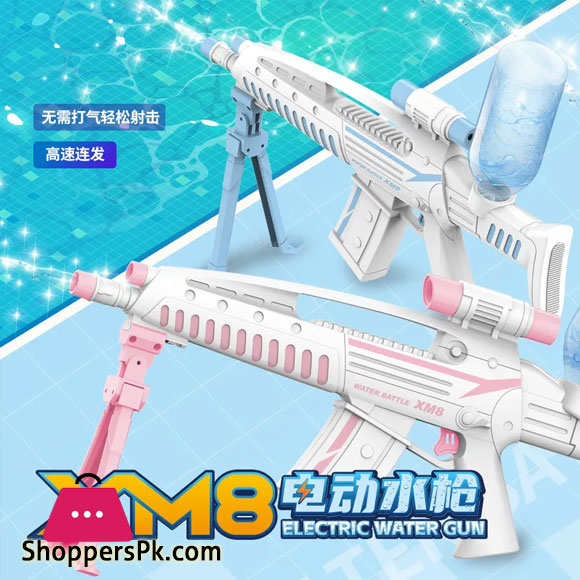 Rechargeable Automatic Continuous Electric XM8 Water Gun High-pressure Powerful Shot Zizi Bared Water Spray Gun Childrens Toys