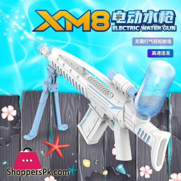 Rechargeable Automatic Continuous Electric XM8 Water Gun High-pressure Powerful Shot Zizi Bared Water Spray Gun Childrens Toys