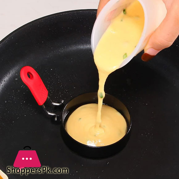 Stainless Steel Fried Egg Mold With Silicone Handle 1-Pcs
