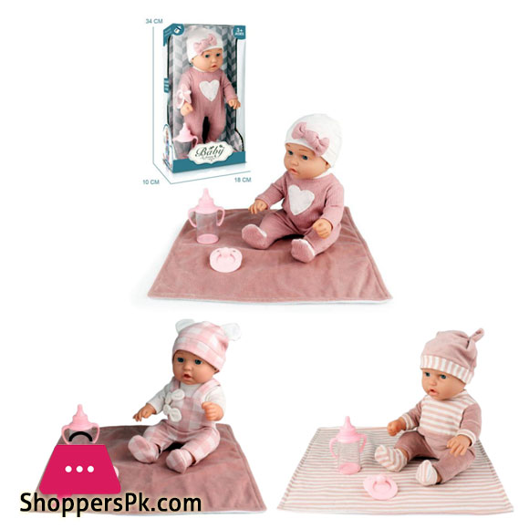 Vinyl Baby Toy Soft Plastic Girls Doll and Equipment A baby with Accessories