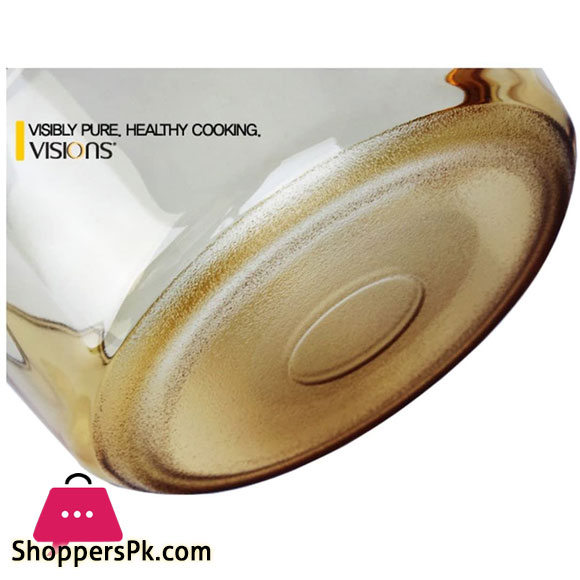 VISIONS® 6-pieces Glass Saucepan & Cookpot Cookware Set