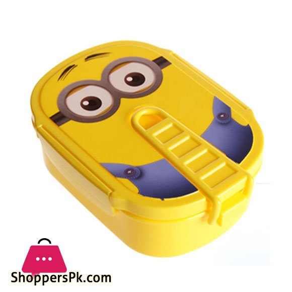 YELLOW MINION-LIKE LUNCH BOX