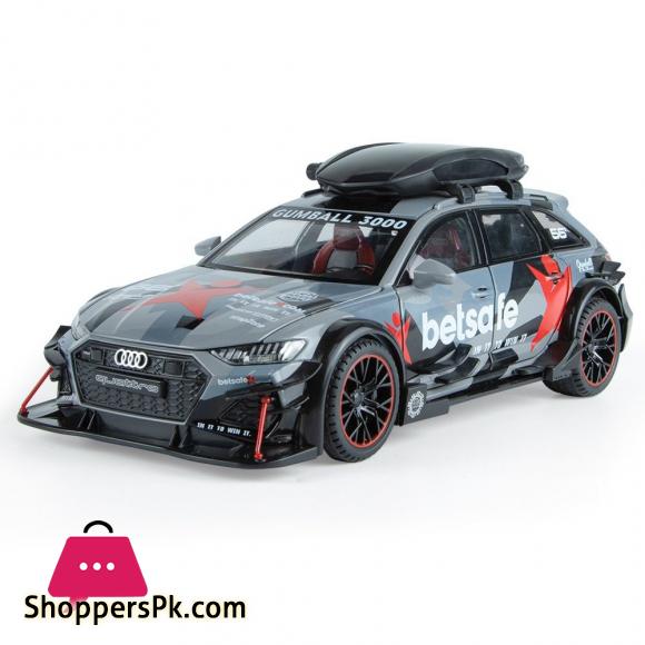 1:24 AUDI RS6 Sports diecast model car lights sounds