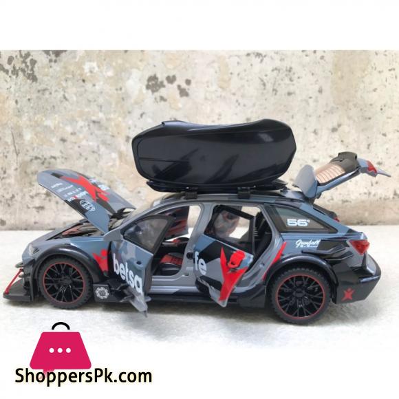 1:24 AUDI RS6 Sports diecast model car lights sounds