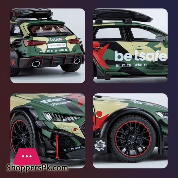 1:24 AUDI RS6 Sports diecast model car lights sounds
