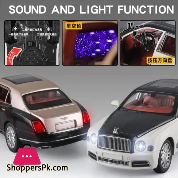 1:24 scale entley Mulsanne alloy diecast model light sounds