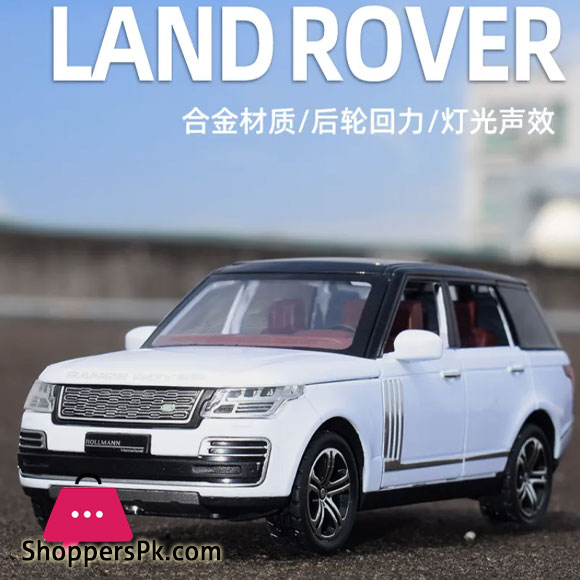 1:32 Land Rover Range Rover SUV Off-road vehicle Diecast Metal Alloy Model car Pull Back Sound Light Car kids Gift Collection