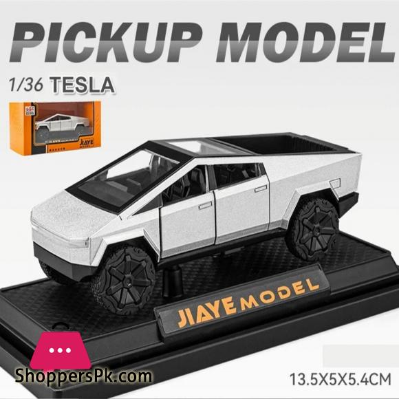 1:36 Tesla Cybertruck Alloy Car Model Diecasts Vehicles Pickup CAR Sound &Light.