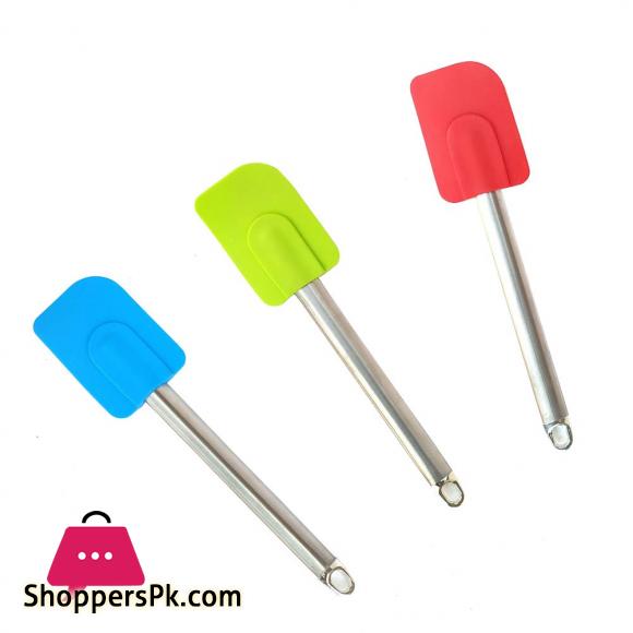 1PCS Silicone Spatula/Scraper With Stainless Steel Handle