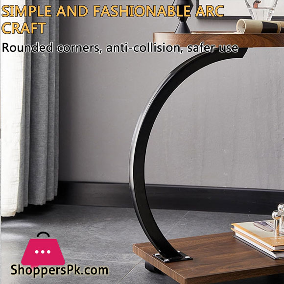 2 Tier U-Shaped Movable Desk C-Shaped Design Coffee Table Side Rack
