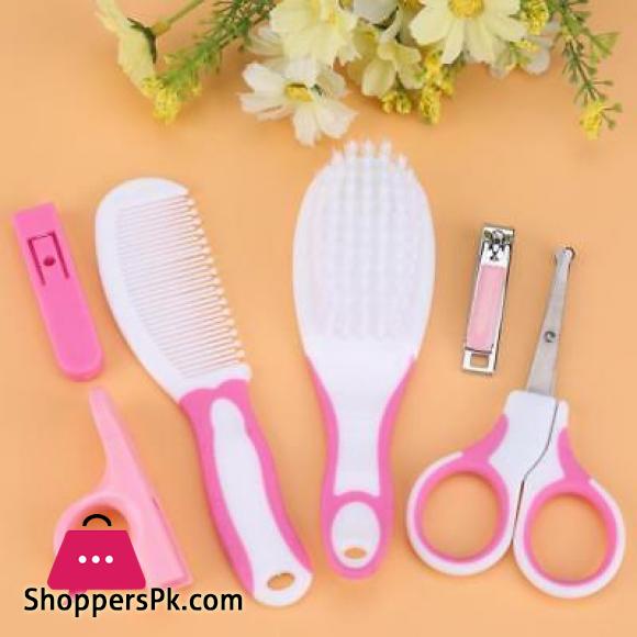 6-Pcs Newborn Baby Healthcare Kits Set Babies Nail Hair Manicure Brush Kids Grooming Kit Accesorries