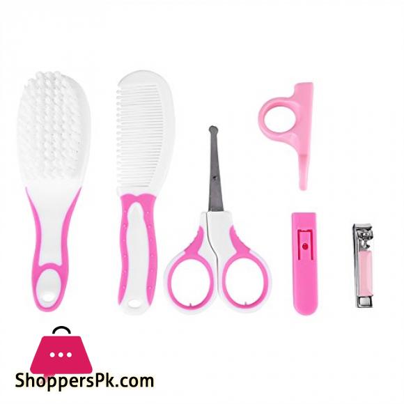 6-Pcs Newborn Baby Healthcare Kits Set Babies Nail Hair Manicure Brush Kids Grooming Kit Accesorries
