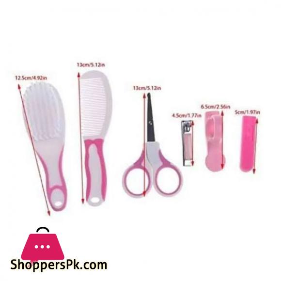 6-Pcs Newborn Baby Healthcare Kits Set Babies Nail Hair Manicure Brush Kids Grooming Kit Accesorries