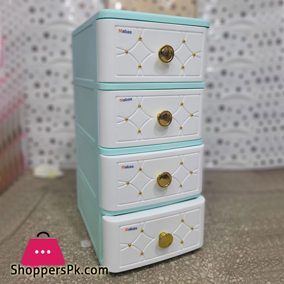 Baby Plastic Storage Drawer 4 Layer Size 40x32x69CM