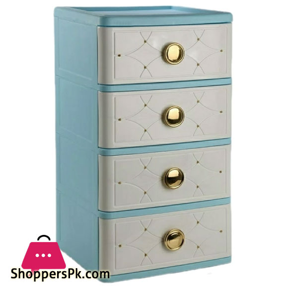 Baby Plastic Storage Drawer 4 Layer Size 40x32x69CM