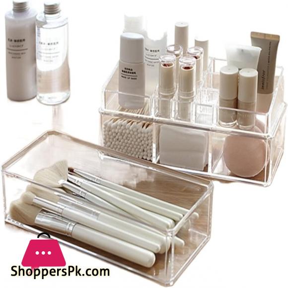 Cosmetic Display Cases Portable Transparent Makeup Organizer Storage Box Acrylic Make Up Organizer Cosmetic Organizer Makeup Storage Drawers Organizer Makeup Organizer