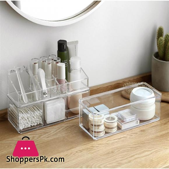Cosmetic Display Cases Portable Transparent Makeup Organizer Storage Box Acrylic Make Up Organizer Cosmetic Organizer Makeup Storage Drawers Organizer Makeup Organizer