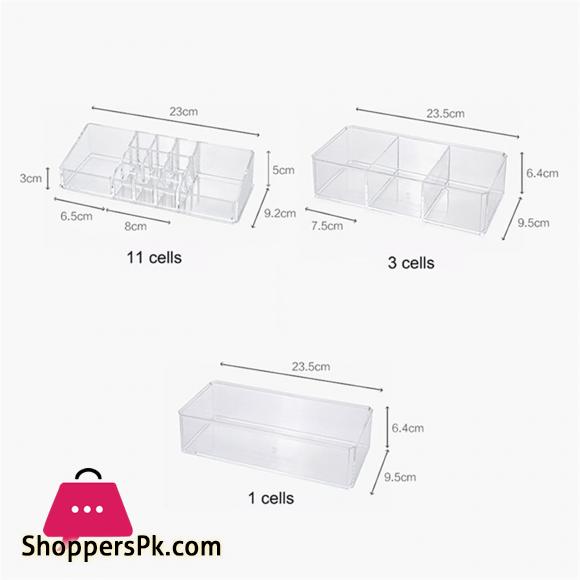 Cosmetic Display Cases Portable Transparent Makeup Organizer Storage Box Acrylic Make Up Organizer Cosmetic Organizer Makeup Storage Drawers Organizer Makeup Organizer