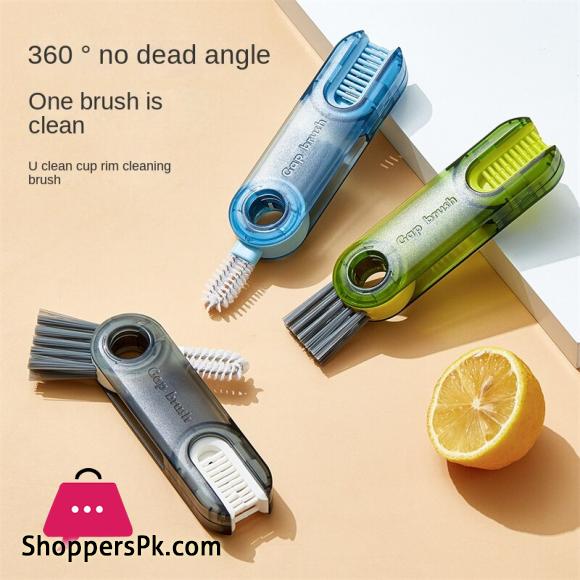 Creative 3 In 1 Bottle Cleaning Brush Multifunctional Cup Cleaning Brush Water Bottle Cleaning Tool Mini Silicone U-Shaped Brush