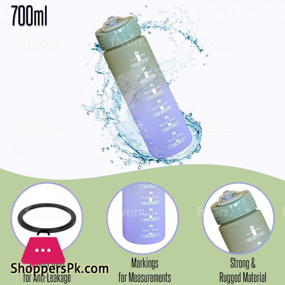 Gradient Color 3 Pcs Water Bottle Set BPA Free Plastic Water Bottle
