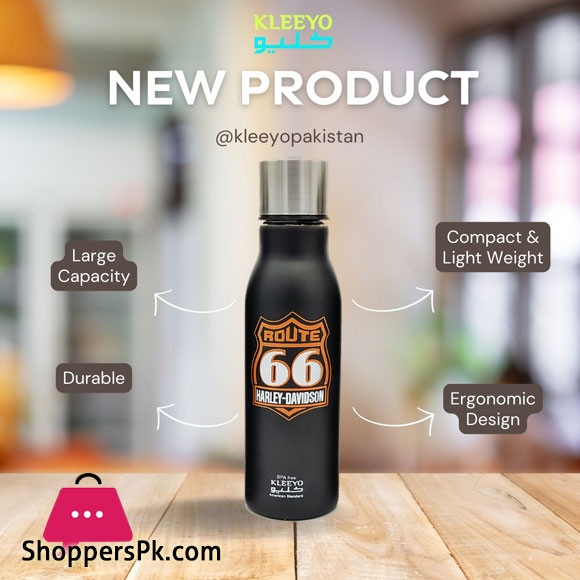 Kleeyo Active Sport Bottle 550ml Black