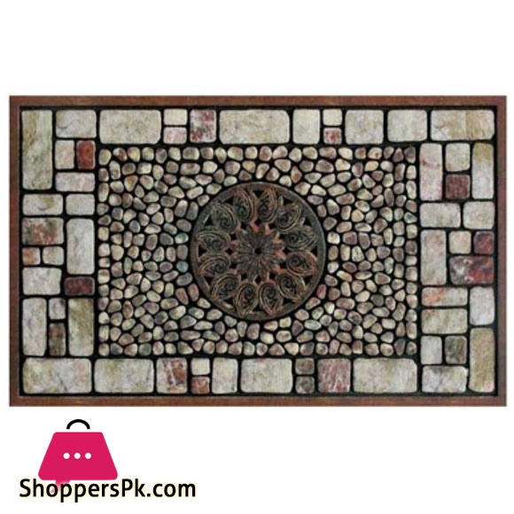 Mosaic Elegant Rubber Entrance Mat 24 x 36 Inch