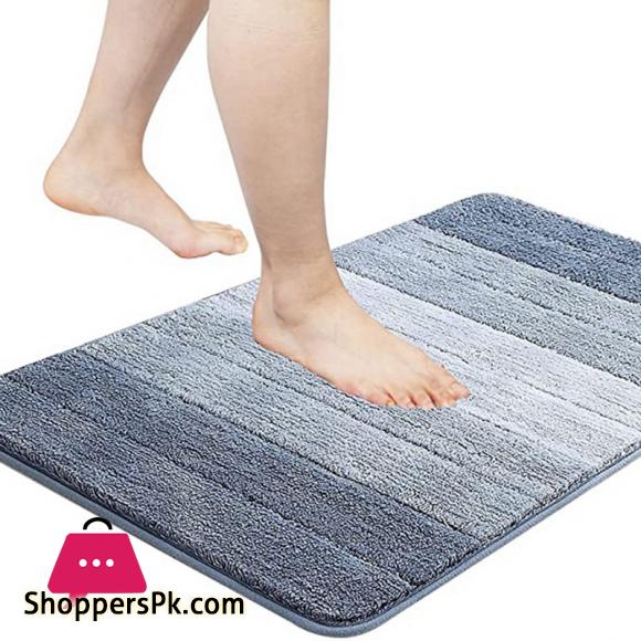 Non Slip Bathroom Rug - Absorbent Bath Mat & Floor Rug for Shower-C