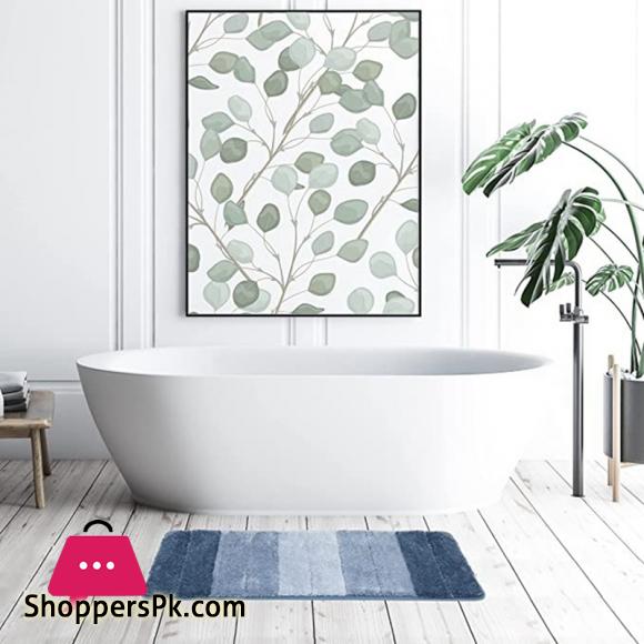 Non Slip Bathroom Rug - Absorbent Bath Mat & Floor Rug for Shower-C