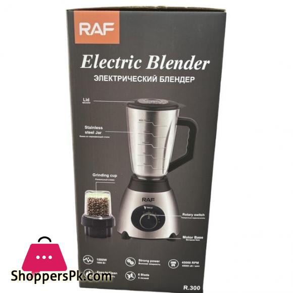 RAF R.300 Electric Blender and Grinder 2 in 1 Stainless Steel Blender 1000 watts