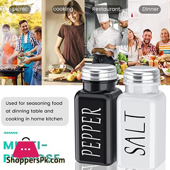 Salt and Pepper Seasoning Set Glass Salt Shaker