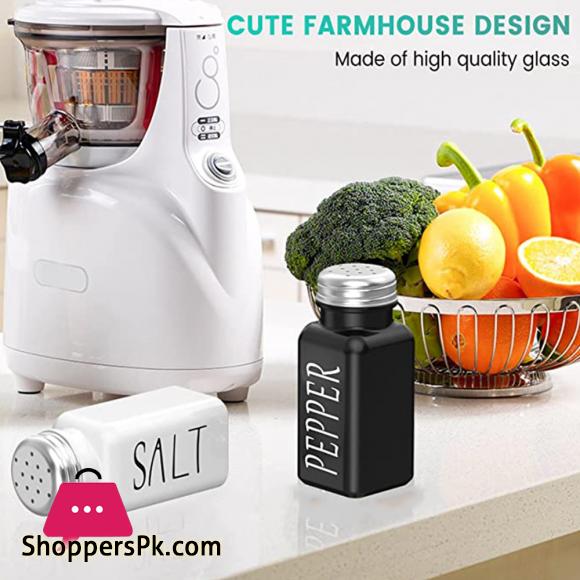 Salt and Pepper Seasoning Set Glass Salt Shaker