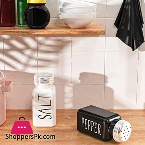 Salt and Pepper Seasoning Set Glass Salt Shaker