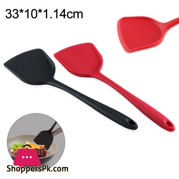 Silicone Non-stick Egg Fish Frying Pan Scoop Spoon Shovel Turner Cooking Utensil