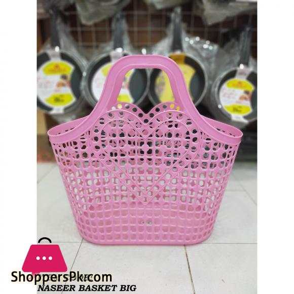 Soft Plastic Hand Basket Shopping Basket - Random Color