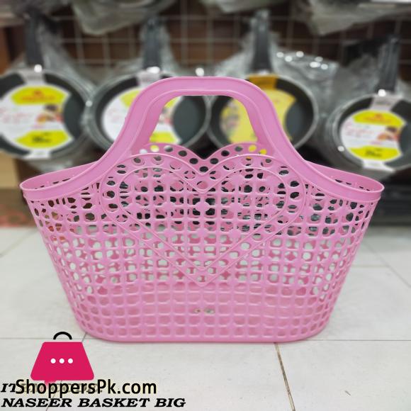 Soft Plastic Hand Basket Shopping Basket - Random Color