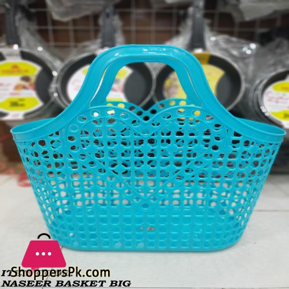 Soft Plastic Hand Basket Shopping Basket - Random Color