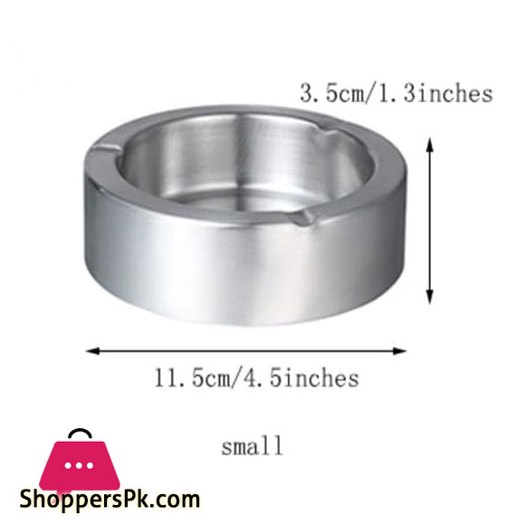 Ashtrays Stainless Steel Living Room Office Internet Cafe Hotel 12CM