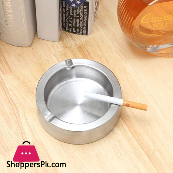 Ashtrays Stainless Steel Living Room Office Internet Cafe Hotel 12CM