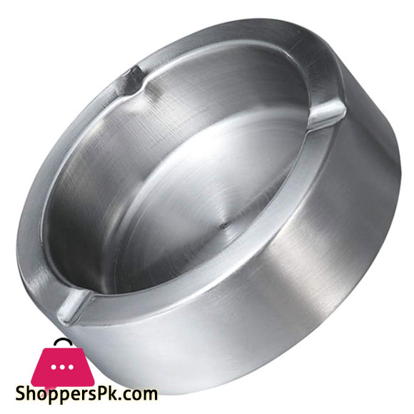 Ashtrays Stainless Steel Living Room Office Internet Cafe Hotel 12CM