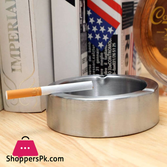 Ashtrays Stainless Steel Living Room Office Internet Cafe Hotel 12CM