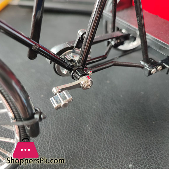 Hong Rickshaw 1:12 Decoration Crafts with Simulation Awning Alloy Collection Adult